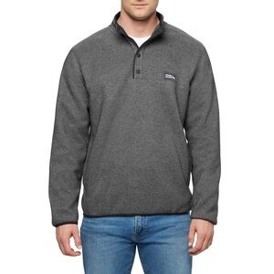 Eddie bauer men’s sweater  fleece gray top / sz M nwt